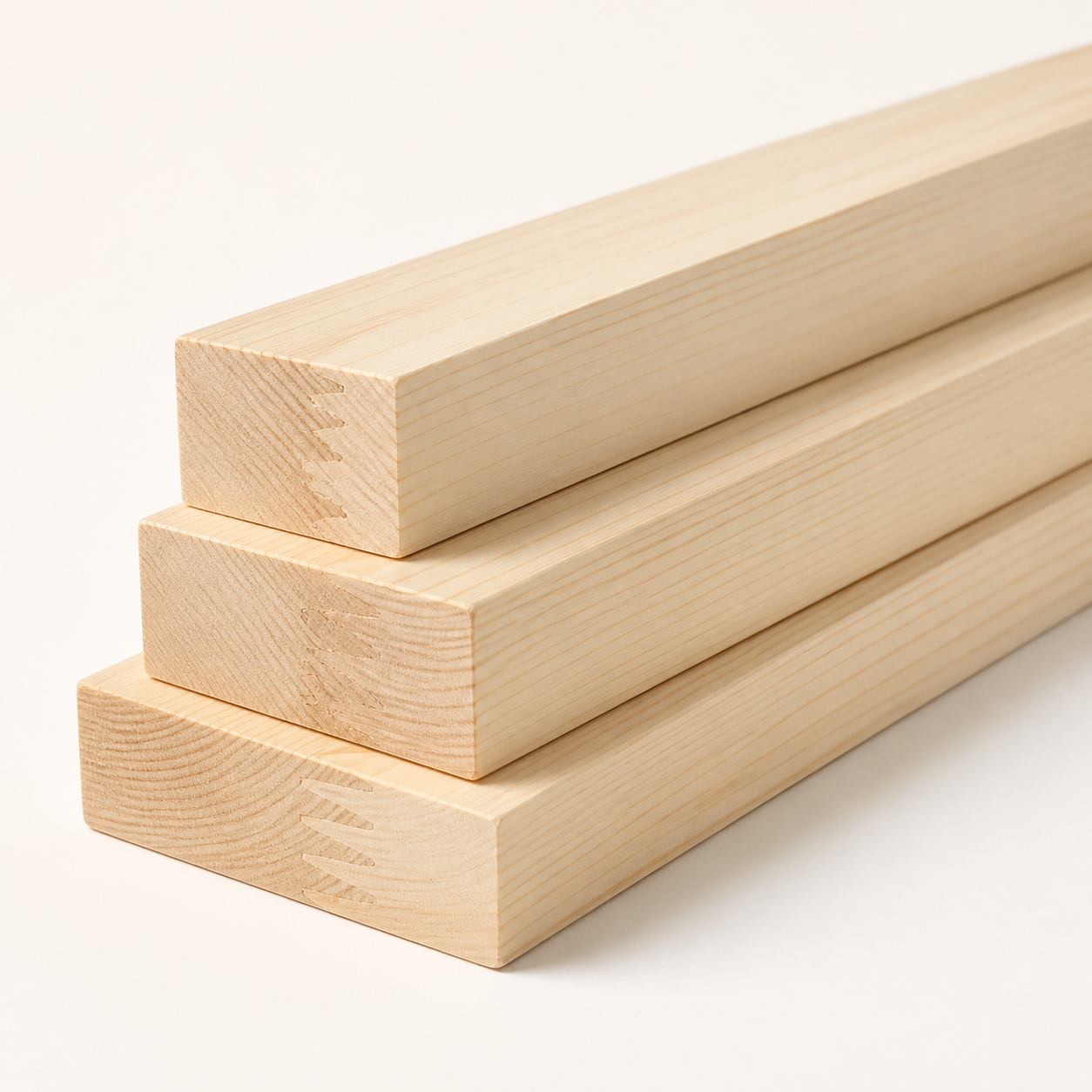 Barras básicas de pino finger joint